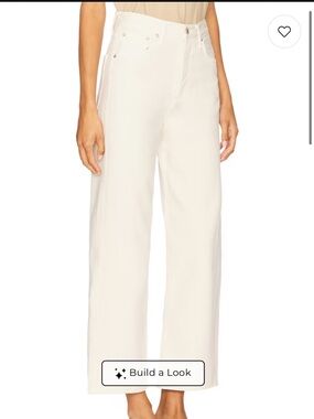 AGOLDE Ren High Rise Wide Leg Jeans Brown Rice NWT Size 31 100% Cotton